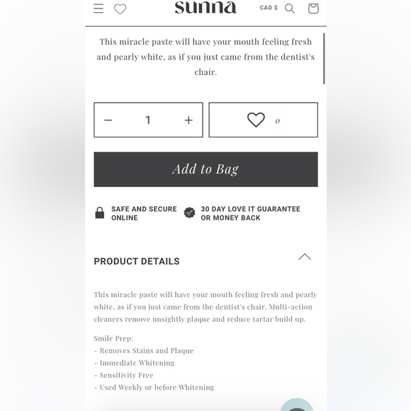 Brand new SunnaSmile Prep paste - Picture 3 of 4